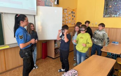 Páťáci měli návštěvu městské policie!