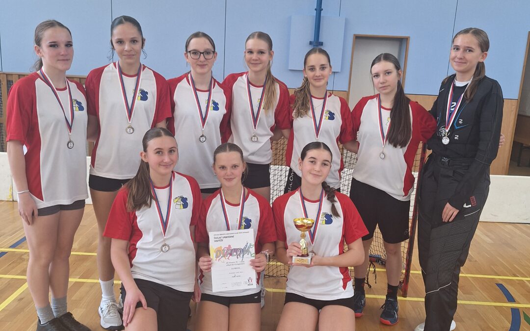 Florbal – Naši žáci a žákyně bojovali o postup do krajského kola
